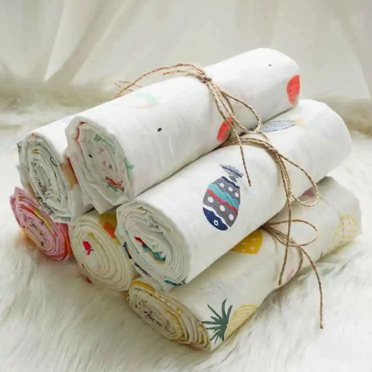 Лучшая цена супер мягкий 100% хлопок звезды ребенок муслин пеленать одеяло baby organic