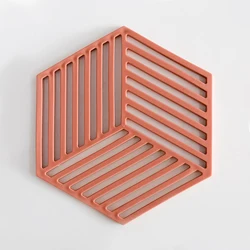 Eco-Friendly Non Slip Printed Nordic Kids Dining Table Place Mats Silicone pot mat bowl mat