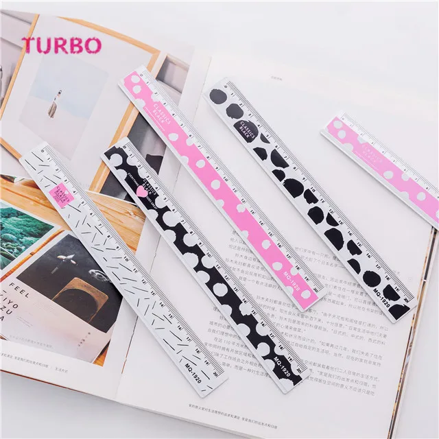 Wholesale Factory Price multifunctional school kids stationery colorful custom 30cm long straight metal ruler with best quality