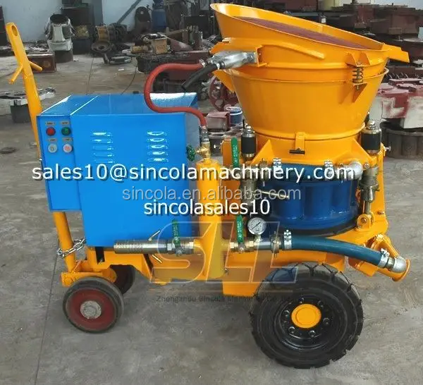 Excellent stable concrete spraying equipment high pressure dry mix gunite shortcrete machine