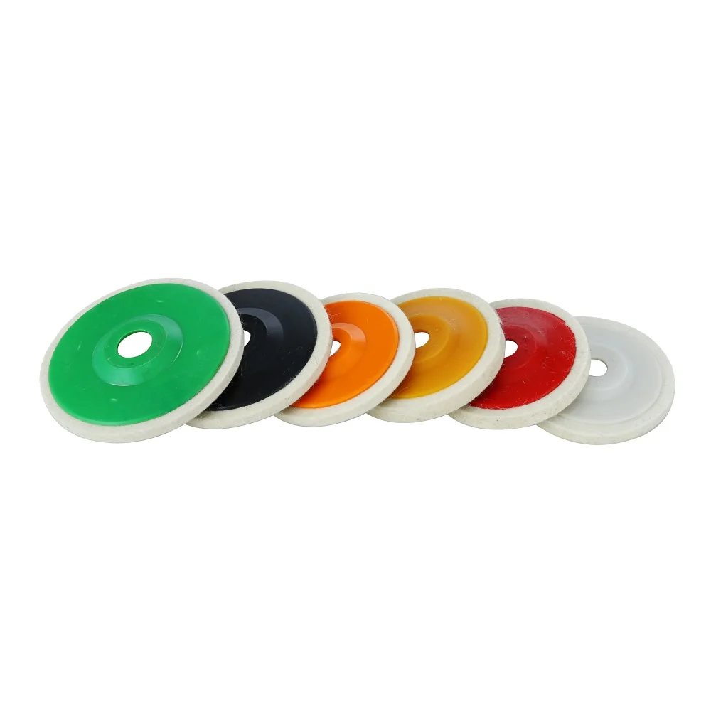 4 - inch Wool Disc  angular felt wheel felt disc wool wheel  for polishing glass,stone,jewelry,wood,metal