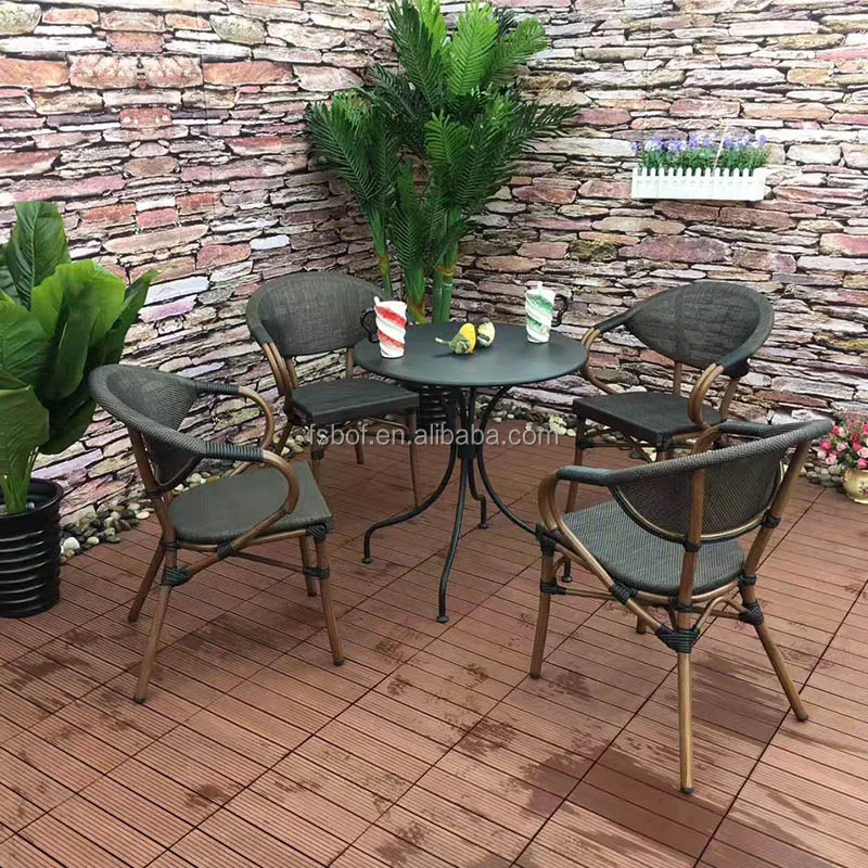 restaurant dining set round table and modern chairs tesla stackable chair for outdoor cafe shop furniture round table square