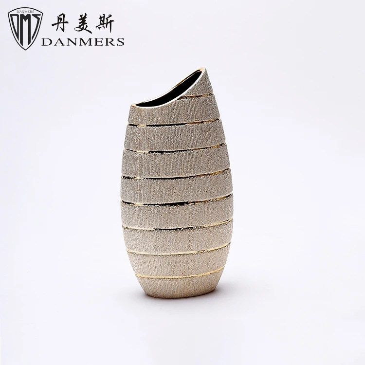 
Wholesale 6 pcs electroplate european luxury craft handmade modern ceramic vase 