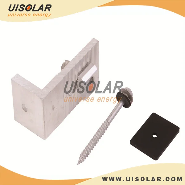 Tin roof panel mounting solar L feet for small homes