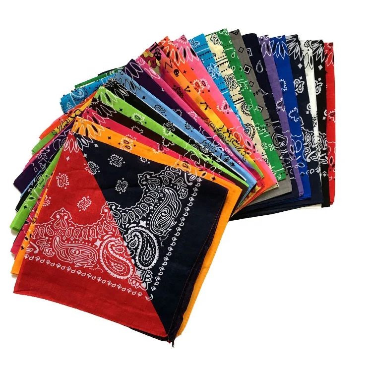 Factory Bandana Custom Design Sports100% Cotton Screen Printed Bandana