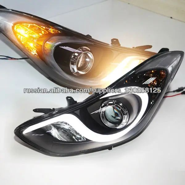 Света Elantra СИД головные для Hyundai с объективом репроектора LD