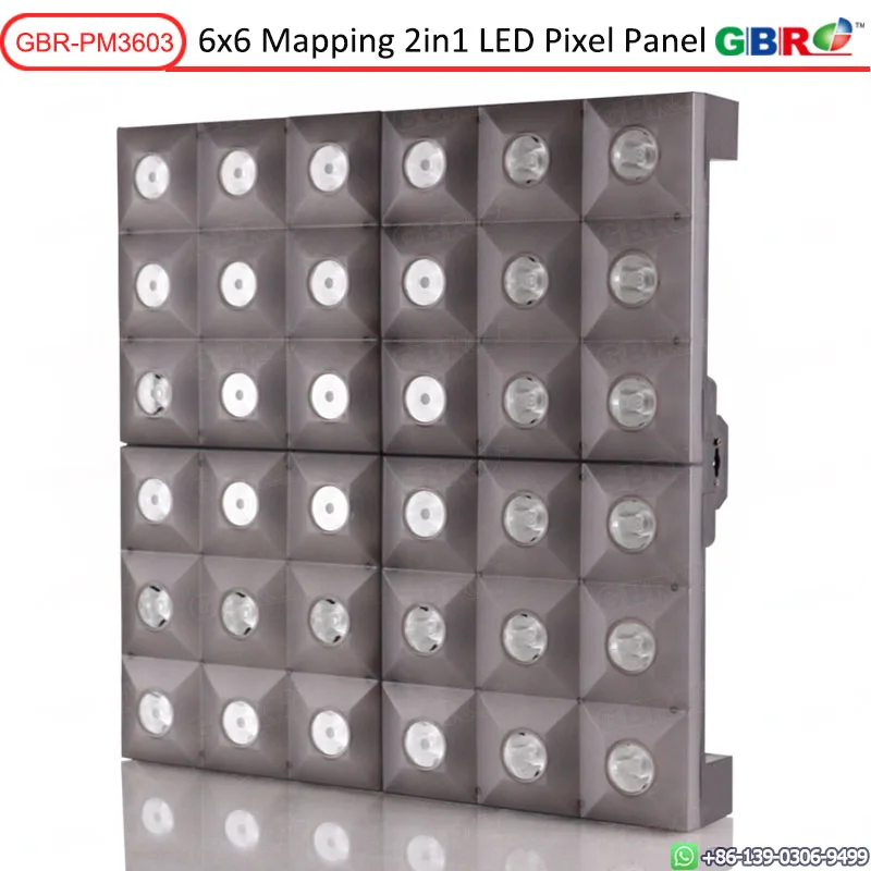 GBR-PM3603 6x6 Mapping 2in1 LED Matrix Pixel Panel Light