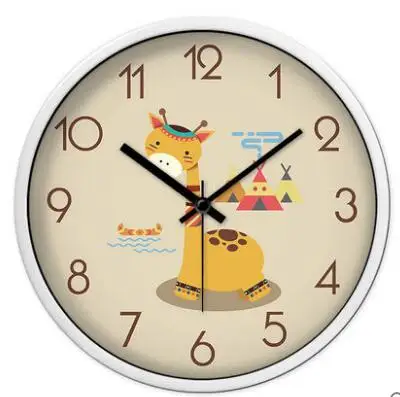 10 inches customized round decorative dome metal wall clock