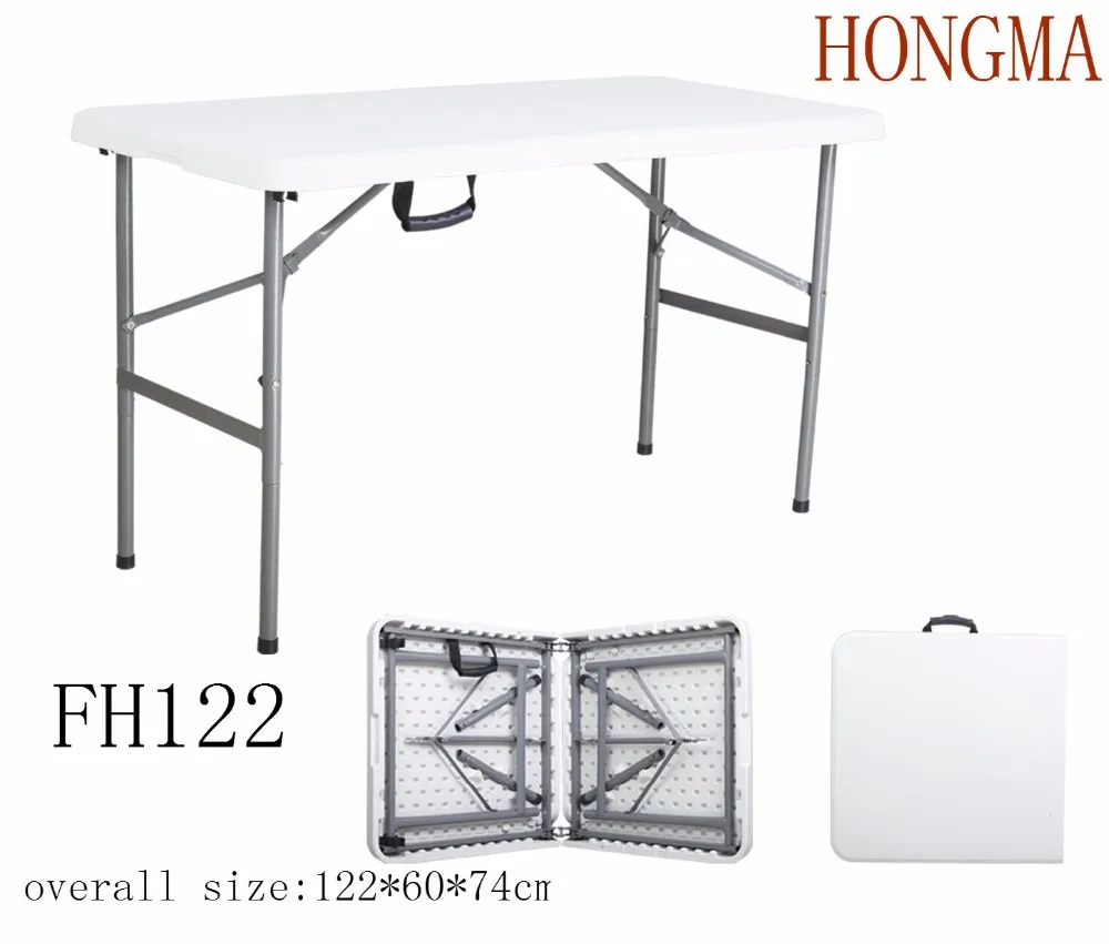 4FT wholesale price Plastic Folding in Half catering Table camping table picnic
