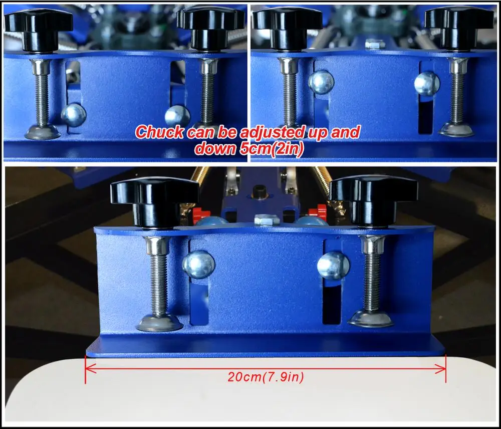 6 цветов станций ручной вращающийся Трафаретный принтер для машины трафаретной печати футболок