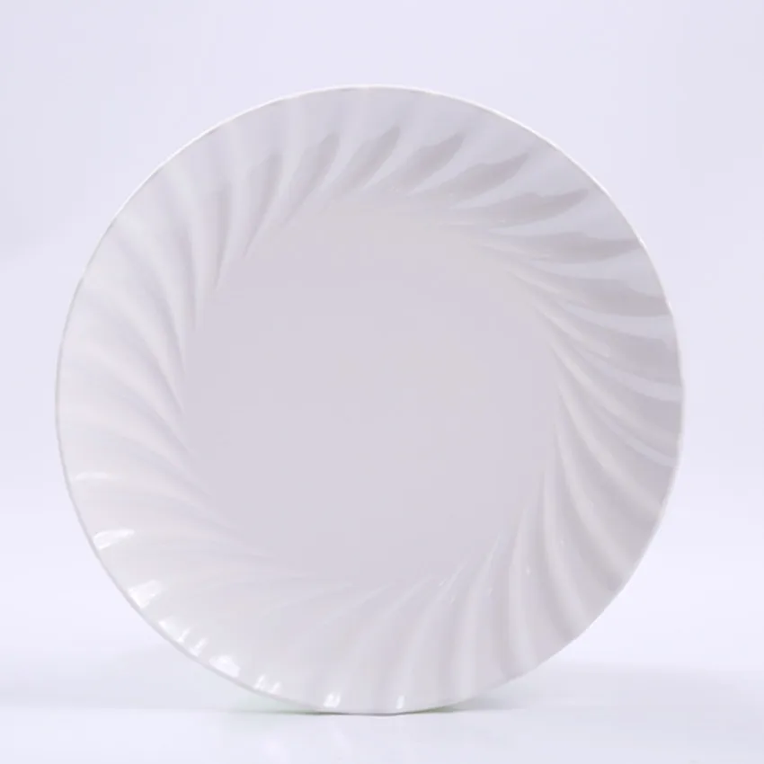 Wholesale melamine snack plate Plastic chip and dip plate Melamine divided plate