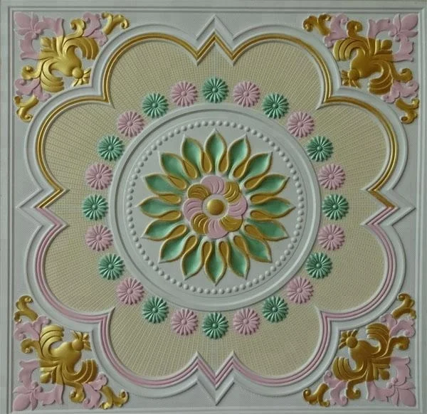 room roof design fiberglass GRG gypsum ceiling tiles