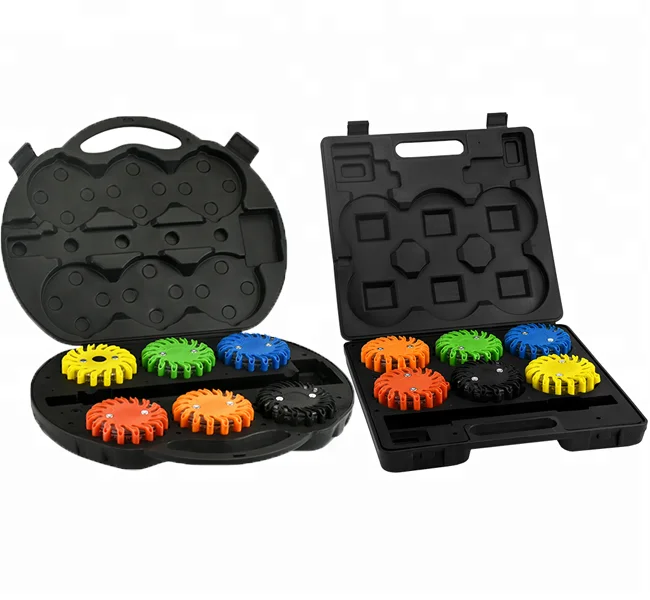 Traffic Warning 16LED Road Emergency Vehicle Flare Safety Portable Flares Flashing LED Warning Light With Magnet