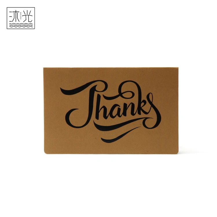 
Custom Printed Gold Stamping Iridescent Paper Thanks Gifts Cards 