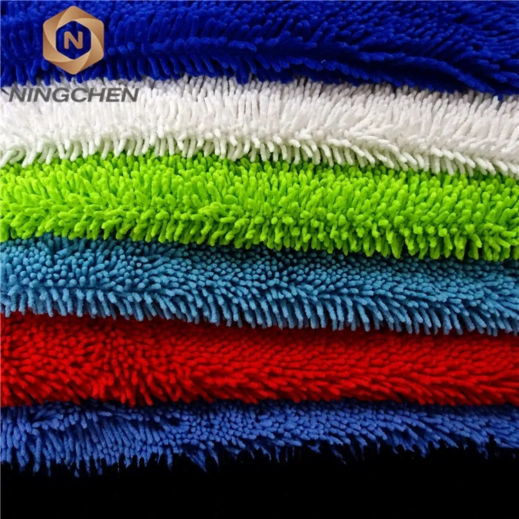 hot sales chenille fabric Multi purpose premium scratch-free microfiber waterproof 5 finger dual car clean wash noodle chenille