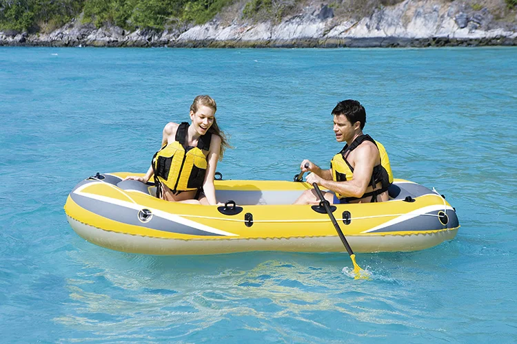 Professional 3 person pvc material inflatable rowing outdoor sports airboat