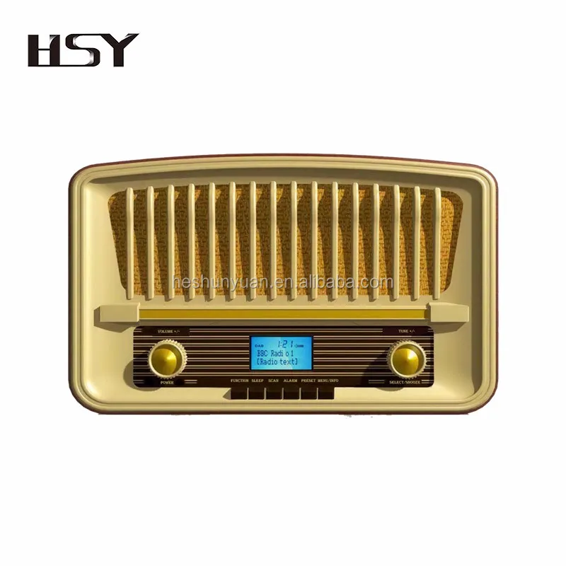 Multifunctional retro vintage dab dab+ radio FM