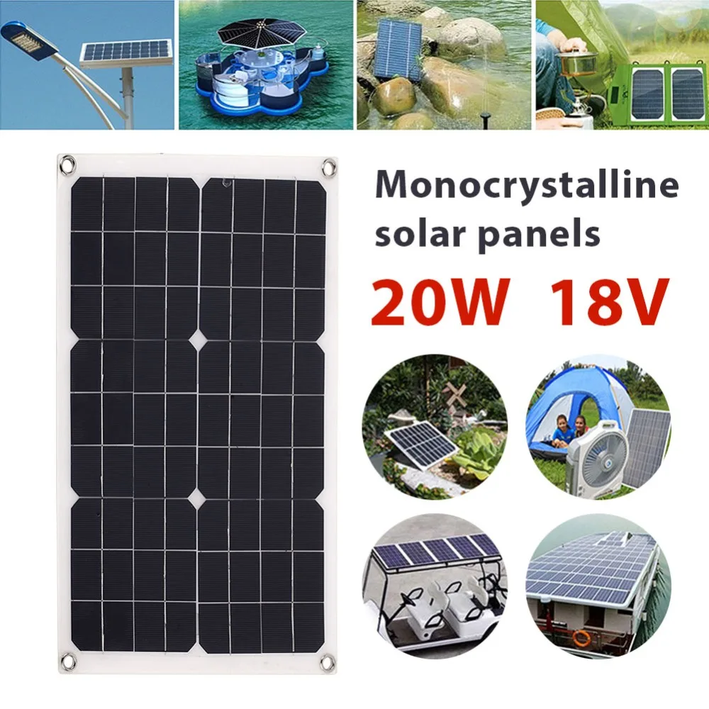 
New Transparent Monocrystalline 20wv Semi-Flexible Solar Panels 