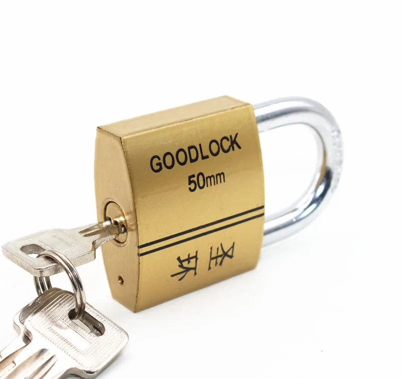
30mm 40mm 50mm 60mm Brass/copper imitate padlock cross keys atom keys available antique padlock safty lock 