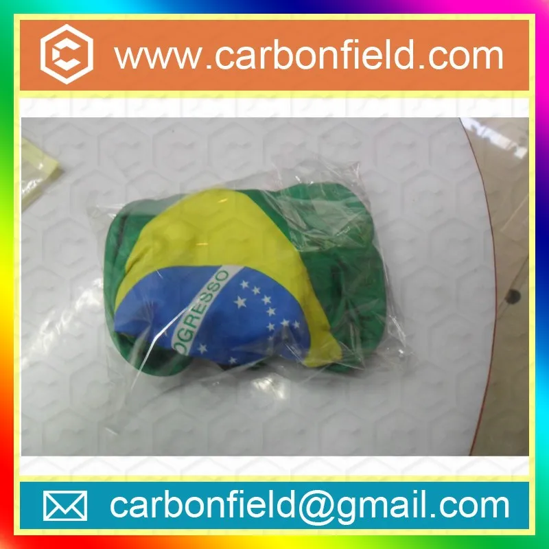 Brasil flag car mirror sock for promotion