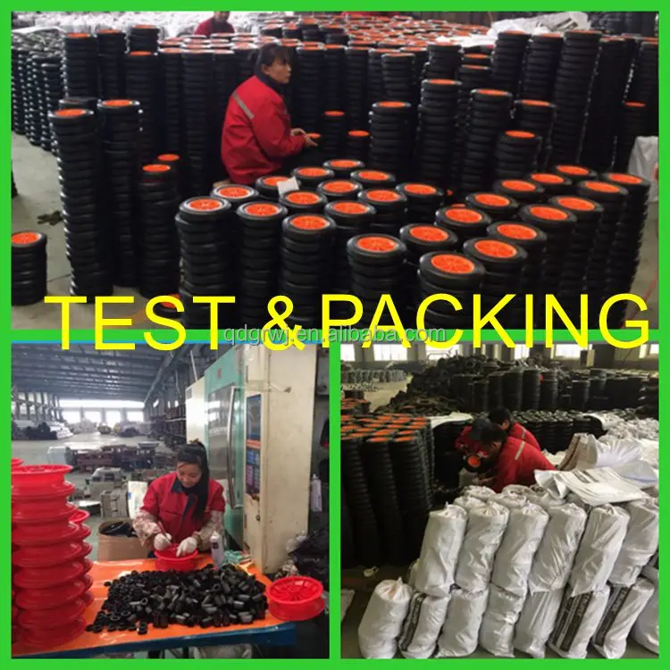 8 inch semi pneumatic wheel toy plastic wagon wheel with bearing