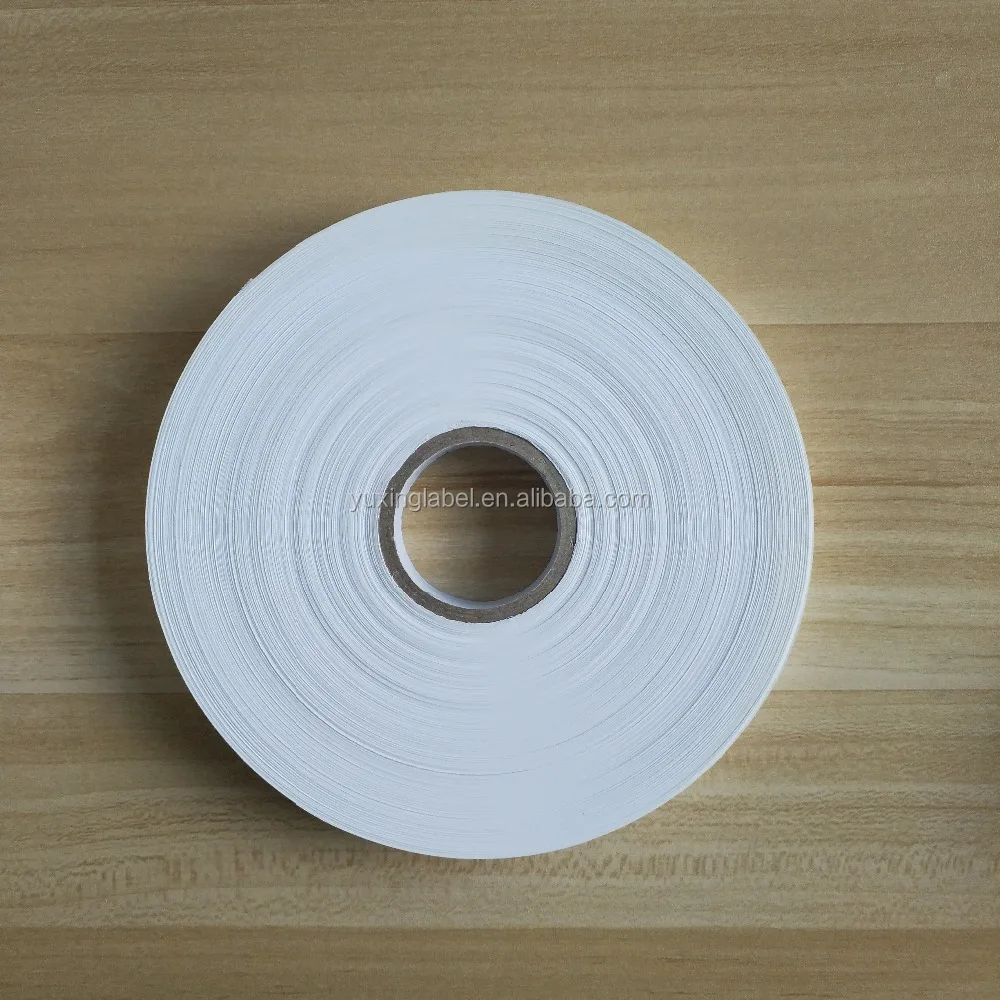 Popular TTR Nylon Taffeta Label Tape White Custom Size Nylon Taffeta Fabric For Clothing Label