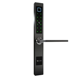 Алюминиевый Замок для раздвижной двери безопасности SUS 304, разблокировка со сканером отпечатка пальца, паролем, картой ключа и приложением TTLOCK специально для узких дверей