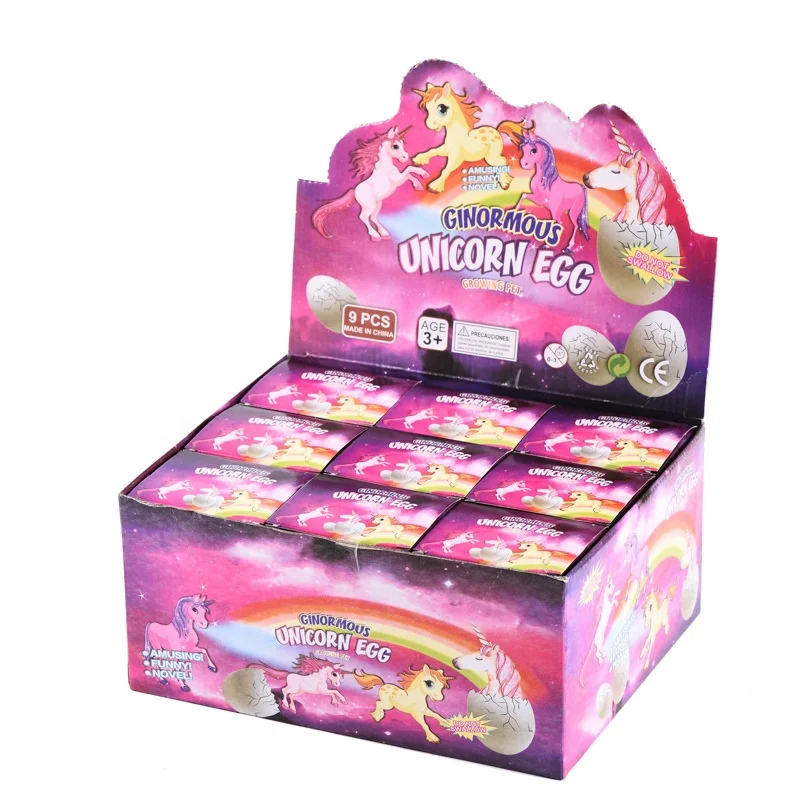 Hot Sale  Magic Water Growing Unicorn Egg Toys For Kids