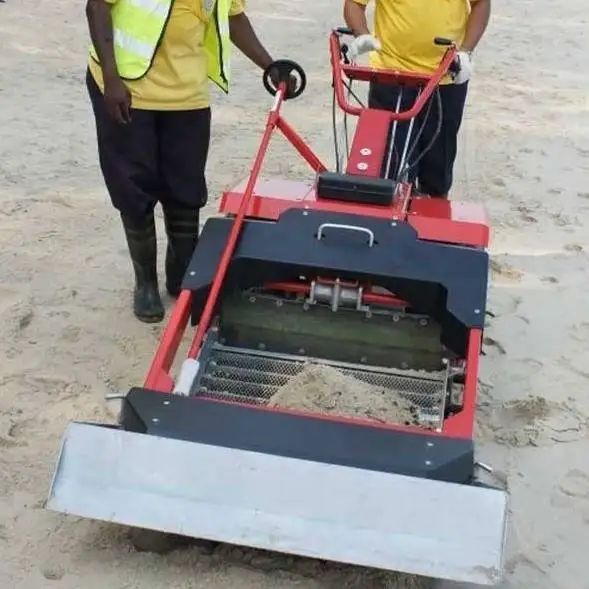 
Hot Sale Walk Behind Beach Sand Cleaner For Removing Wood From Beach Sand 