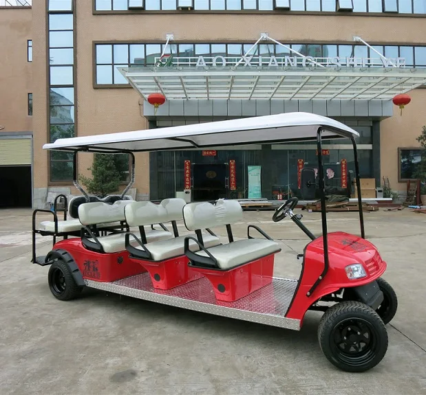 8 person electric sightseeing cart  tourist shuttle  bus passenger reception vehicles