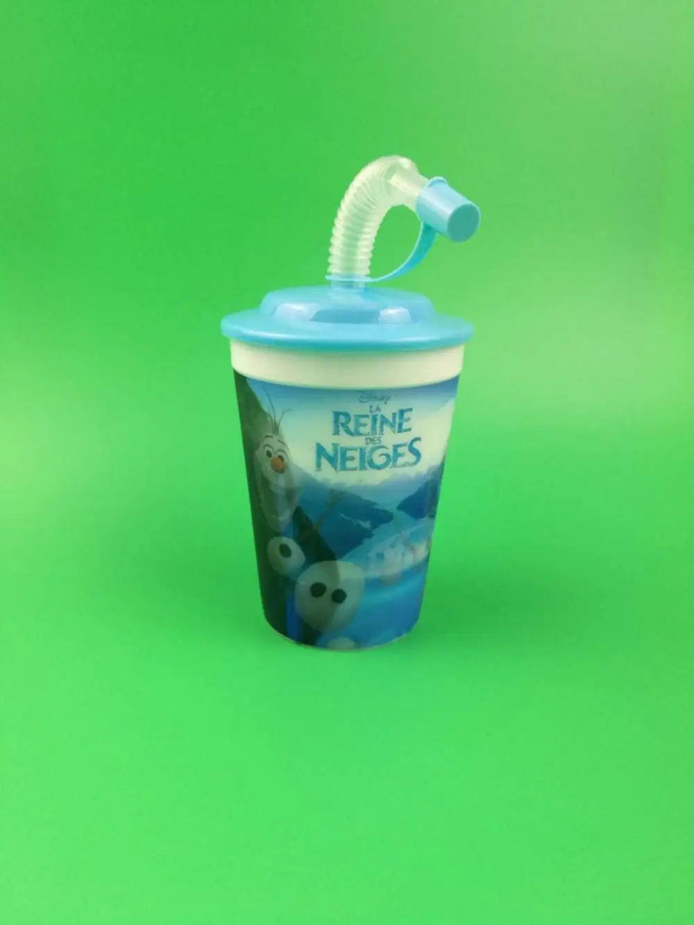 12oz kids plastic 3D cup with straw for wholesale