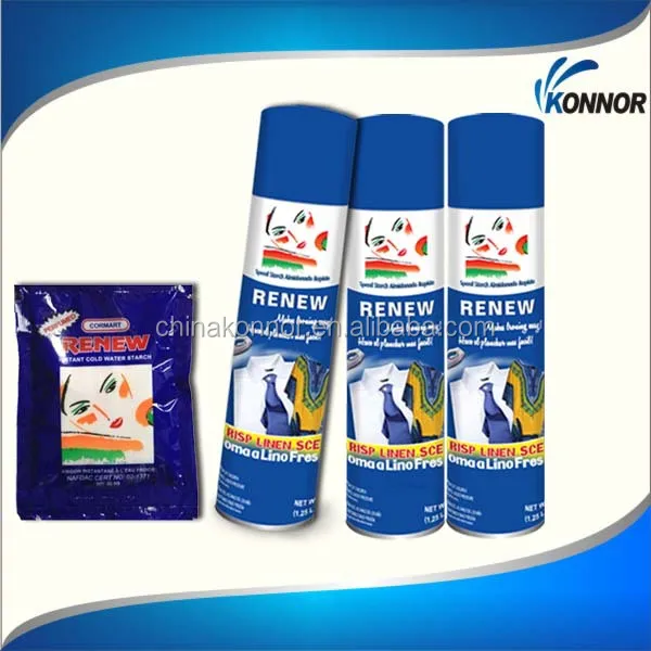 Растворимый в холодной воде порошок крахмала 20 унций для глажки одежды