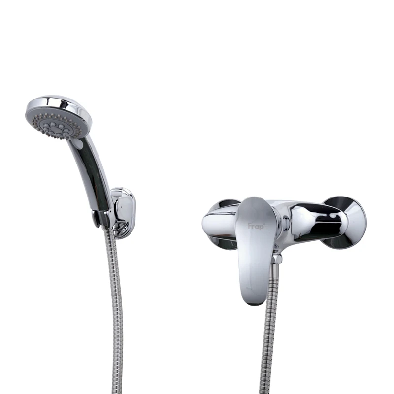 Frap Simple Style Bath Shower Faucet Sets Cold and Hot Water Mixer Tap with Hand Shower F2001