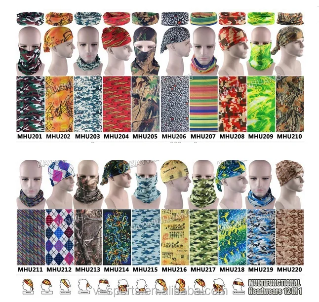 Wholesale Custom Logo Seamless Multifunctional headwear bandana