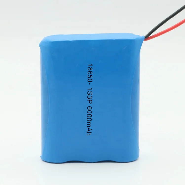 
Deep Cycle Rechargeable 1S3P 18650 3.7V 6000mAh Li Ion Battery Pack for Digital Devices 