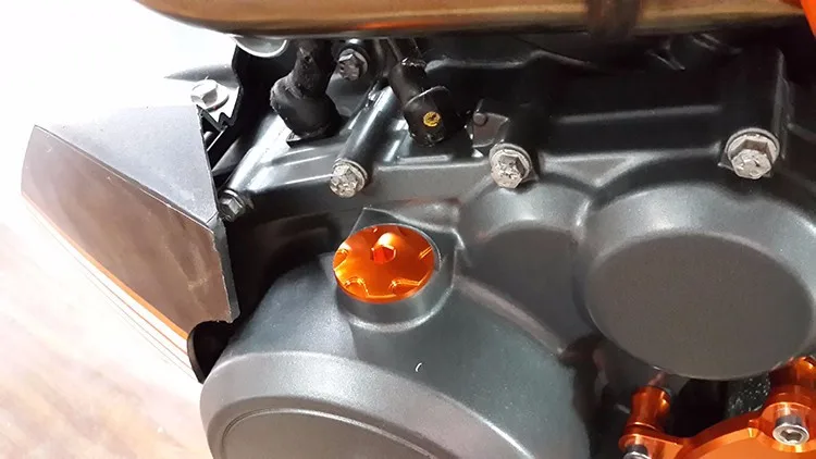 BJ-ECP-KT002 Custom Motorcycle Accessories Aluminum Engine Oil Plug For KTM DUKE 125/200/390
