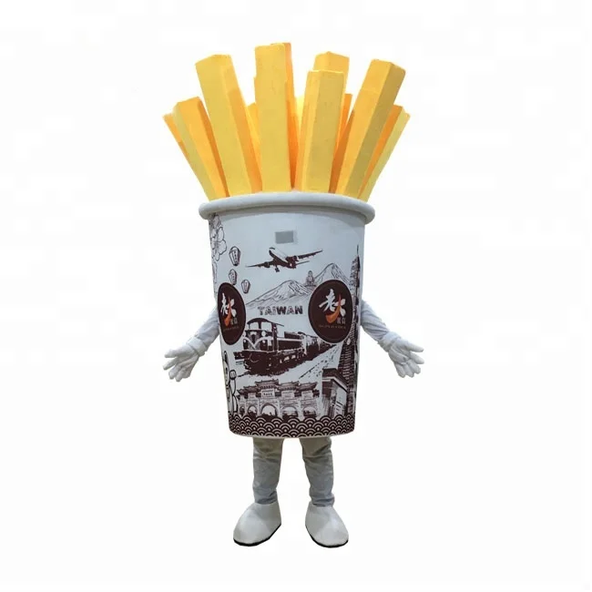 
Customized adult unisex Food French fries mascot costumes 
