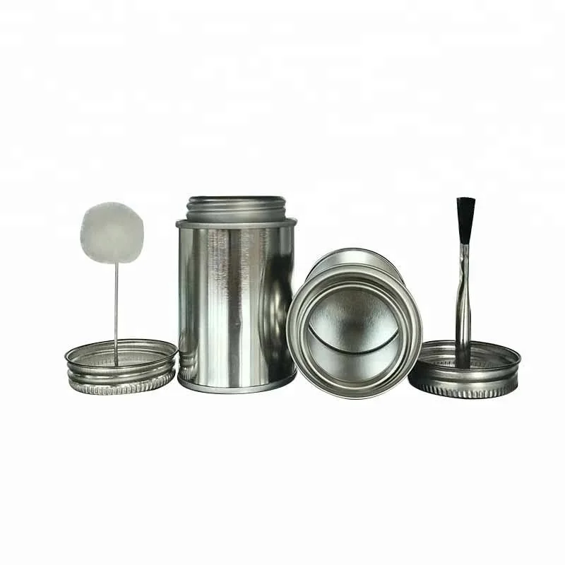 Заводская цена, 4 унции, 118 мл, ПВХ клей, круглая металлическая жесть, жестяная банка, производитель
