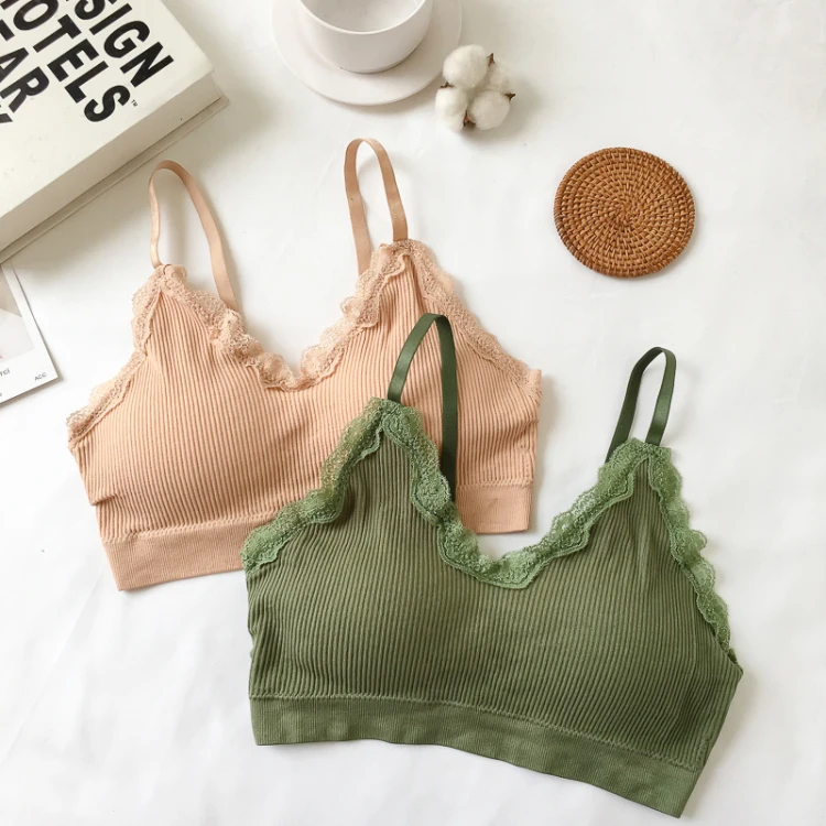 
2020 Women Seamless Bra Ladies Daily Wear Casual Teenage Girl Bra and Underwear 