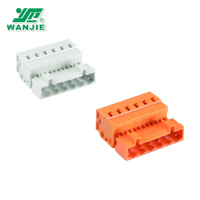 Wanjie  listed 5.08mm pitch Female/Male Multi-Purpose Spring MCS Terminal Blocks WJ0503-04