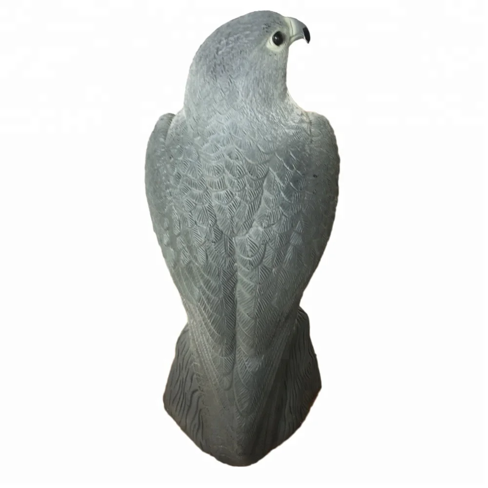 Hunting Birds Decoys Falcon Bird Scare Motionless Garden Plastic Pest Control Care Deter Scarer Defenders Standing Hawk Decoys