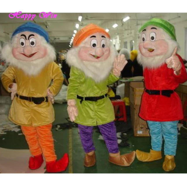 Top sale adult seven dwarfs costumes,seven dwarf,Wholesale online classic cartoon character adult seven dwarfs mascot costume