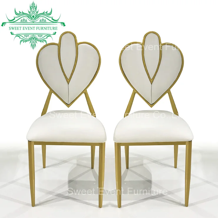 wholesale price aluminum chaise banquet hotel chair gold colour
