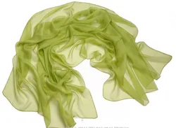 Шарф Howmay женский из 100% чистого шелка, прозрачный легкий шифоновый платок разных цветов, 65 см * 180 см