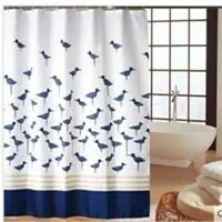 Wholesale fashion PEVA polyester shower curtain