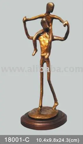 Father and Son Statue