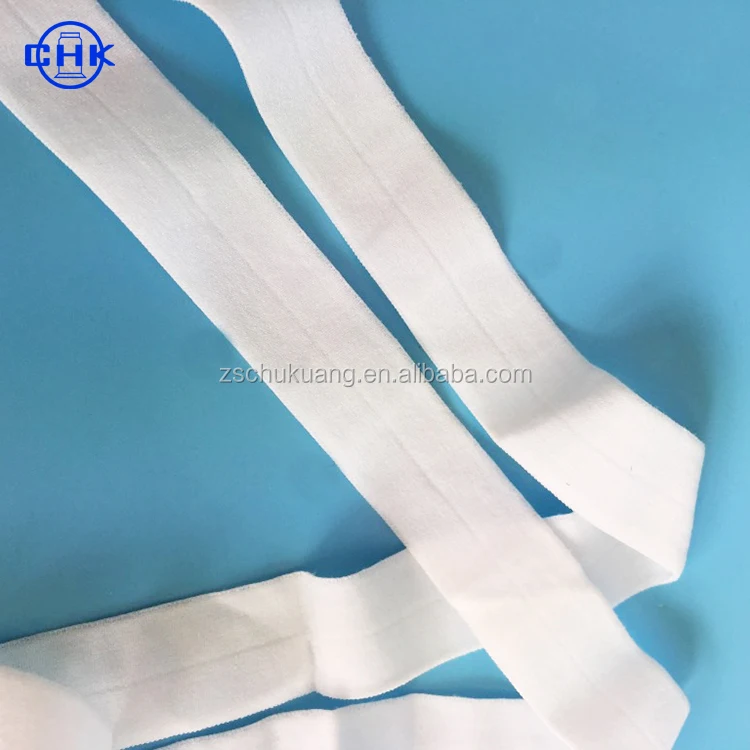 Wholesale 20mm white nylon elastic band webbing ribbon for garment