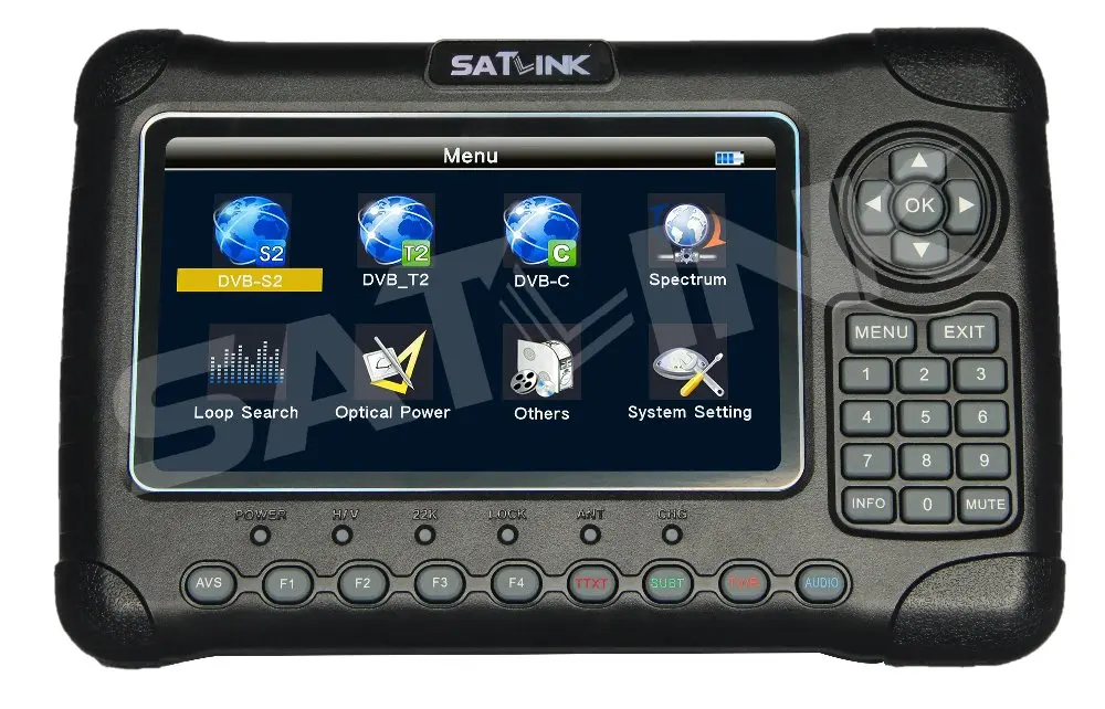 Satlink WS-6980 полностью DVB-S/S2 dvb-t/T2 DVB-C с Mer анализатор спектра HDTV Цифровой спутниковый Finder