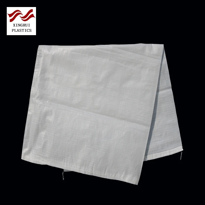 white plastic packaging sack pp woven bag for sugar salt with PE liner