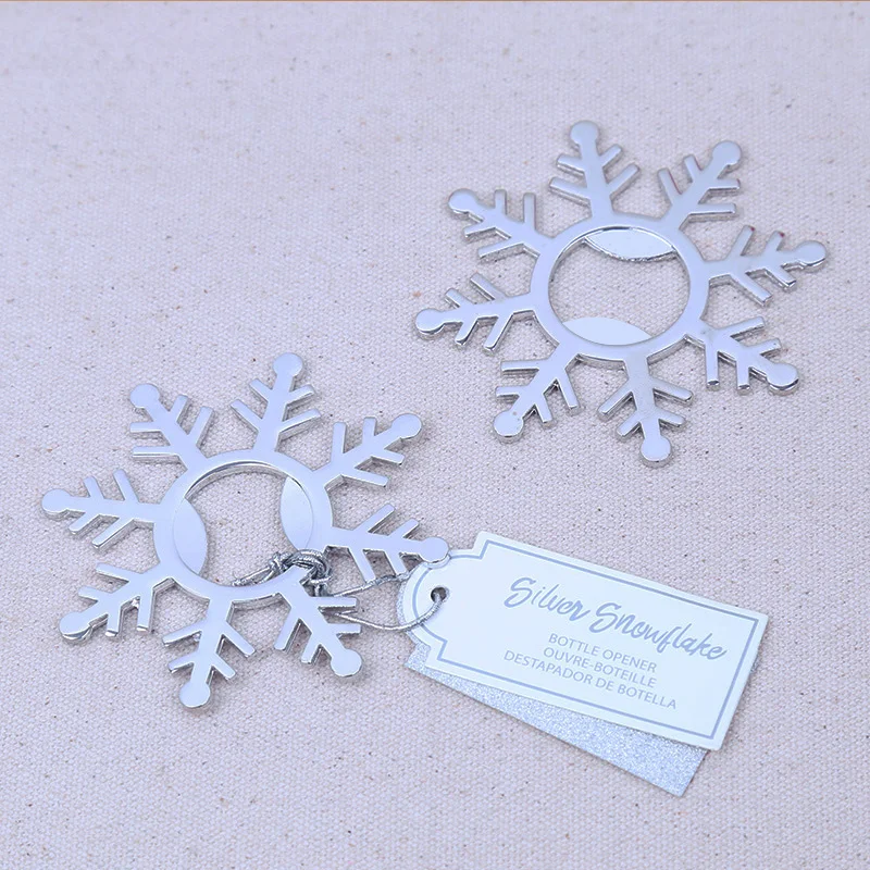Wedding Gift Winter Theme Snowflake Bottle Opener